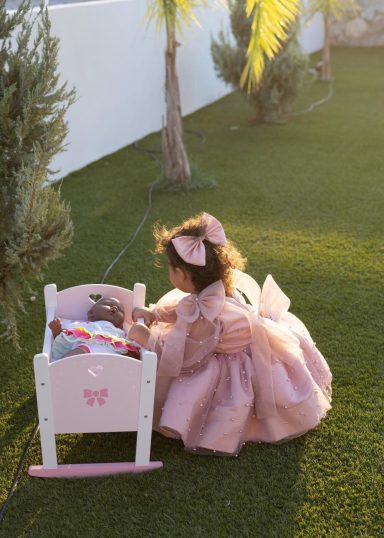 ¡Hada rosa en su sueño! 🦋🌸 Vestido niña rosa alas mariposa tutú lazo – fotos bebé by Mohini Bebé