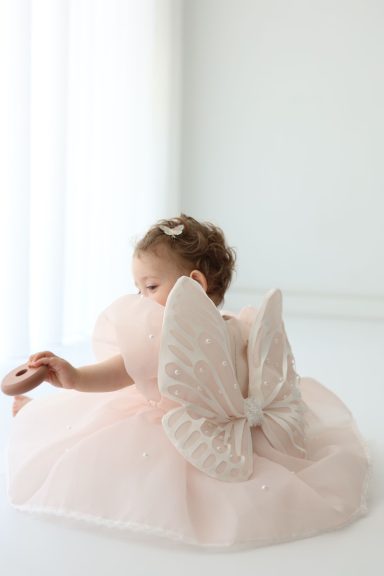 ¡Alas rosa para tu pequeña hada! 🦋🌸 Vestido bebé rosa alas mariposa tutú – primer cumpleaños by Mohini Bebé